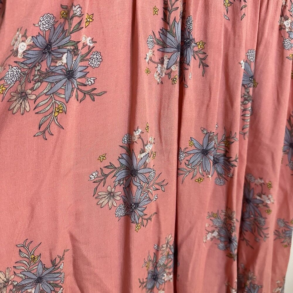 TORRID Pink Floral Cap Sleeve Dress in Plus Size 2 Sundress Ruffle Hem - Picture 8 of 8